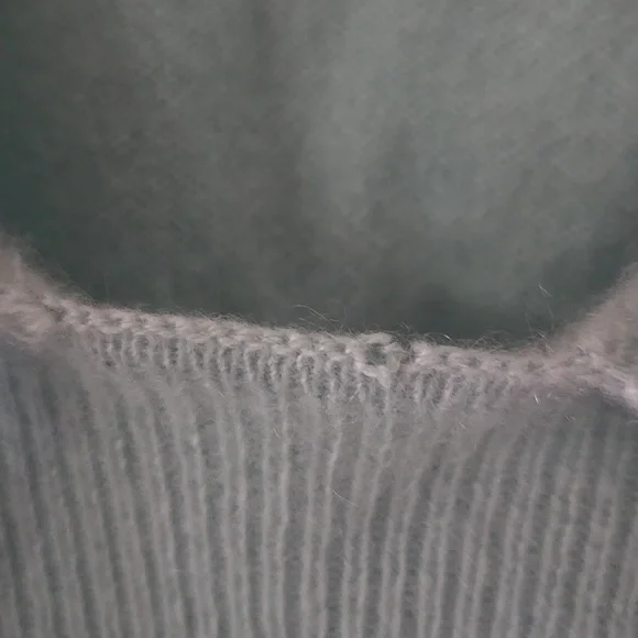 Victorias Secret cashmere SS tie sweater L pale blue - Picture 5 of 5